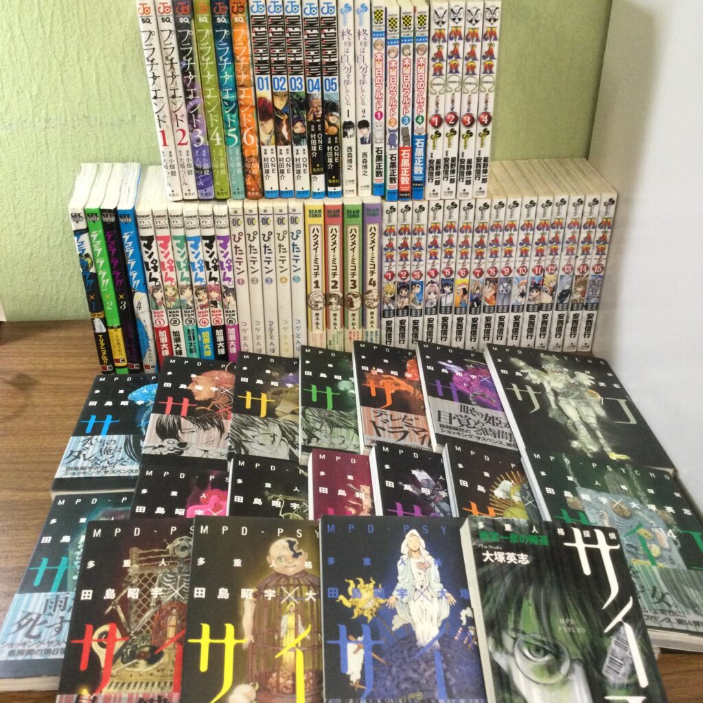 不揃い・完結など沢山のマンガをの買取事例